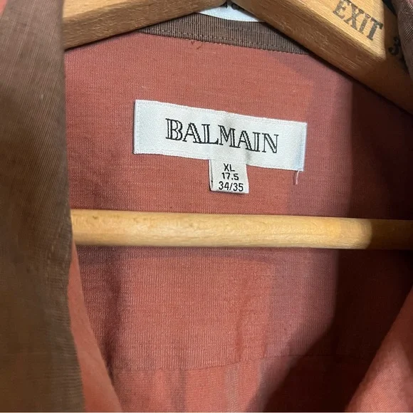 Balmain | Red Button Down - Picture 3 of 5